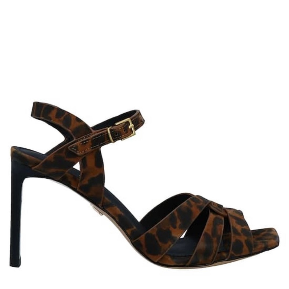Lola Cruz Leopard Print Sandals Size- 40 - Picture 2 of 5